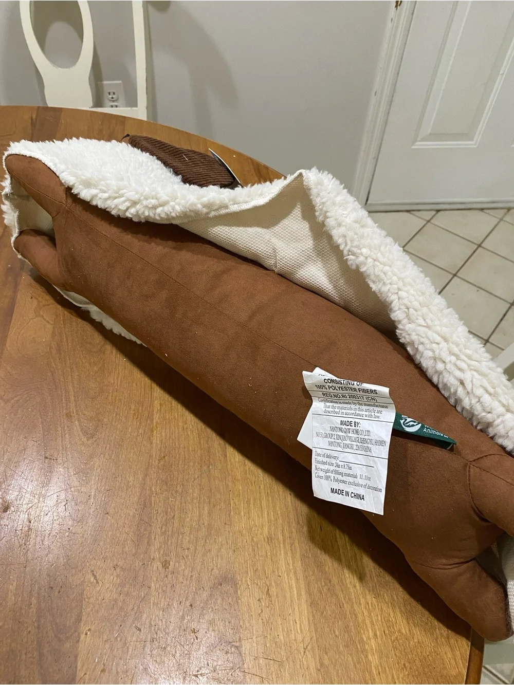NWT.  Humane World for Animals, Halloween, dachshund pillow.